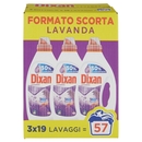 DIXAN Liquido Lavanda 360° Tripack 57 Lav. (3x19)